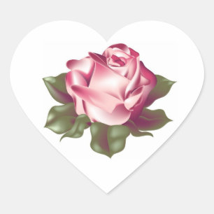 Roos in het volste bloedbad hart sticker