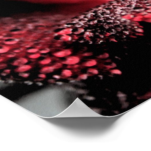 Roos in Poster/afdruk van Bloom Poster (Hoek)