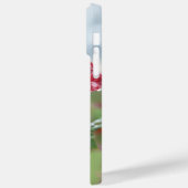 Roos in regendruppels Case-Mate iPhone case (Achterkant / Links)