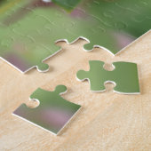 Roos in regendruppels legpuzzel (Zijkant)