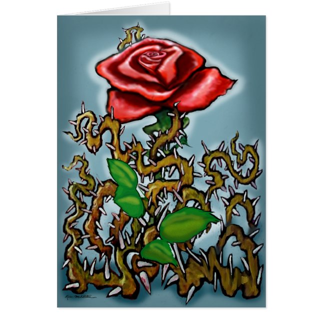 Roos in Thorns (Voorkant)