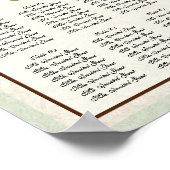  Roos in vogelopvangtabel Poster (Hoek)