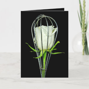 roos in Wire Whisk Birthday Kaart