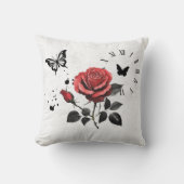 Roos, inkt en tijd kussen (Voorkant)