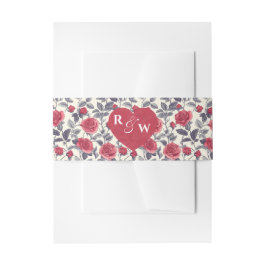 Roos Invitation Belly Band Uitnodigingen Wikkel