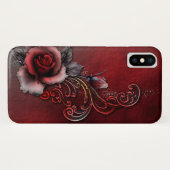 Roos - iPhone X Hoesje (Achterkant (horizontaal))