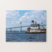 Roos Island Lighthouse, Rhode Island Legpuzzel (Horizontaal)