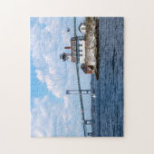 Roos Island Lighthouse, Rhode Island Legpuzzel (Verticaal)