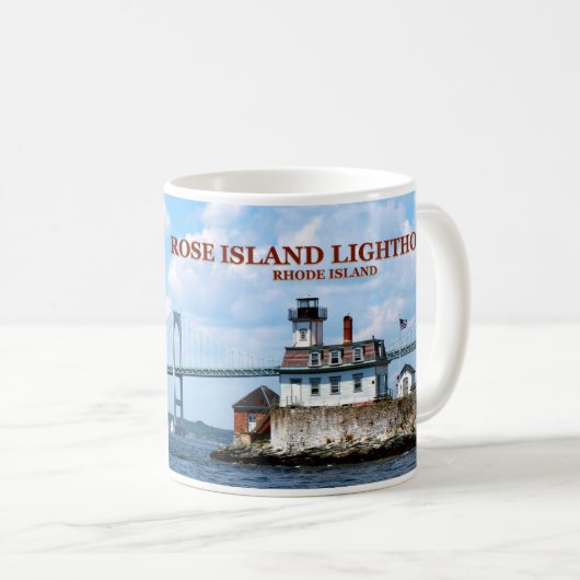 Roos Island Lighthouse, Rhode Island Mok (Voorkant rechts)