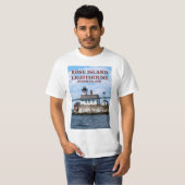 Roos Island Lighthouse, Rhode Island T-Shirt (Voorkant volledig)