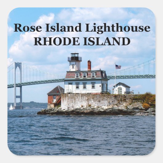 Roos Island Vuurtoren, Rhode Island Stickers (Voorkant)