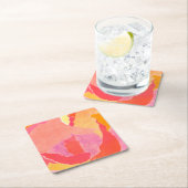 ROOS IV VIERKANTE KARTONNEN ONDERZETTER (Insitu)