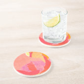 ROOS IV ZANDSTEEN ONDERZETTER (Zijkant)