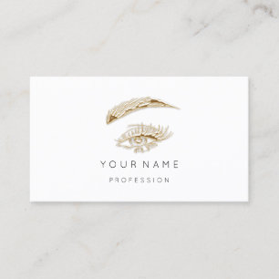 Roos Ivory Lashes Brows Makeup Logo White Visitekaartje