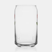 ROOS Juni Geboorte Bloem Aangepaste Naam Blikvorm Glas (Links)