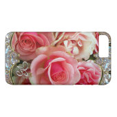 Roos Juxtapose Monogram Case-Mate iPhone Case (Achterkant (Horizontaal))