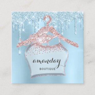 Roos Kast Hanger Dress Boutique Drift Vierkante Visitekaartje