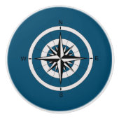 Roos Keramische Knop (Voorkant)