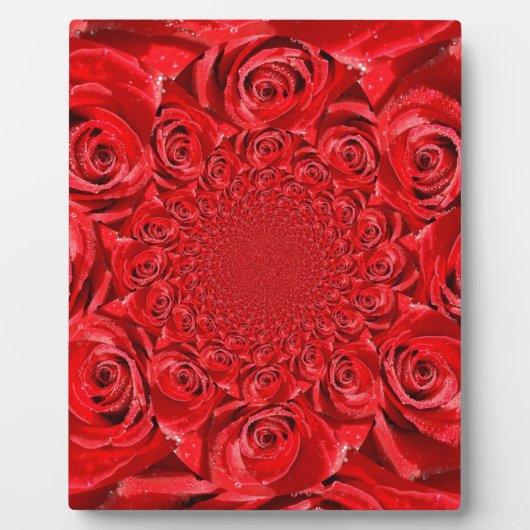 Roos-kleurige wereld: Floral Fantasy Fotoplaat (Voorkant)