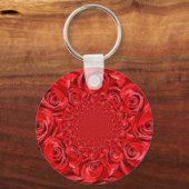 Roos-kleurige wereld: Floral Fantasy Sleutelhanger (Voorkant)