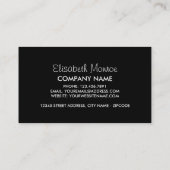 Roos Kunst, bloemenborst Visitekaartje (Achterkant)