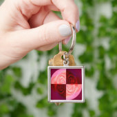 Roos kwartaal sleutelhanger (Hand)