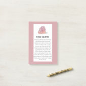 Roos Kwarts Crystal Betekenis Sieraden Display Tek Post-it® Notes (Op bureau)