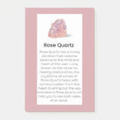 Roos Kwarts Crystal Betekenis Sieraden Display Tek Post-it® Notes (Voorkant)