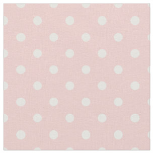 Roos kwarts roze en witte polaire dot stof