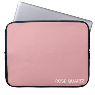 Roos Kwarts roze kleurnaam Laptop Sleeve