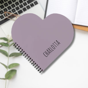 Roos kwarts   Zwart gepersonaliseerde naam Notitieboek