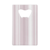 Roos kwartsroze strepen kredietkaart flessenopener (Achterkant)