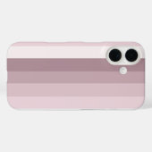 Roos kwartsschaduwstrepen Case-Mate iPhone case (Achterkant (horizontaal))