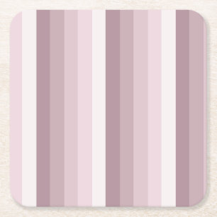 Roos kwartsschaduwstrepen vierkante kartonnen onderzetter