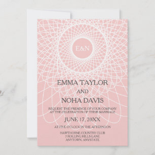 Roos kwartzdrocatcher DIY Wedding Invitations Kaart