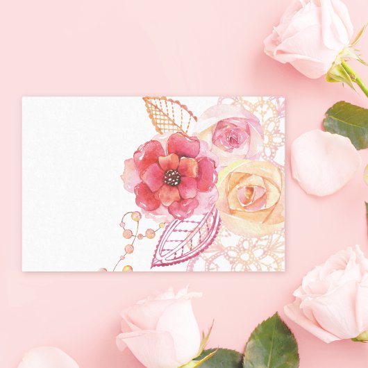 Roos Lace Beads Romantic Tissuepapier