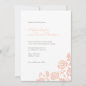 Roos Lace Pattern Weddenschap Kaart (Voorkant)