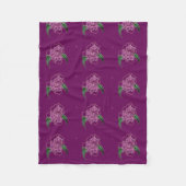 Roos lady petal fleece deken (Voorkant)