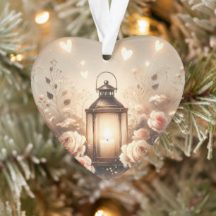 Roos Lantaarn Glow Boeket Ornament