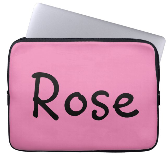 Roos Laptop Sleeve (Voorkant)
