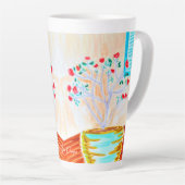 Roos Latte Coffee Mok door Ariella & Lily Design (Rechterhoek)
