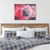 Roos Licht I Canvas Afdruk (Insitu (Slaapkamer))