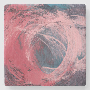 Roos Licht I Stenen Onderzetter