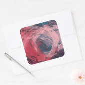 Roos Licht I Vierkante Sticker (Envelop)