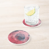 Roos Licht I Zandsteen Onderzetter (Zijkant)