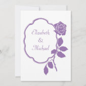 Roos Lijst bruiloft Kaart (Achterkant)