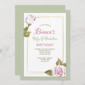 Roos Lijst uitnodiging (Voorkant / Achterkant)