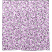 Roos Lila douchegordijn (Voorkant)