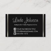 Roos lipstick en zilver - Avon Visitekaartje (Achterkant)