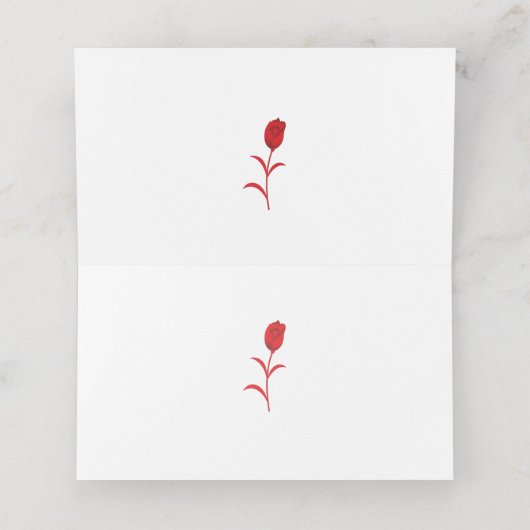 Roos Madder, Lava Red, bloemontwerp (Binnenkant ongevouwen)